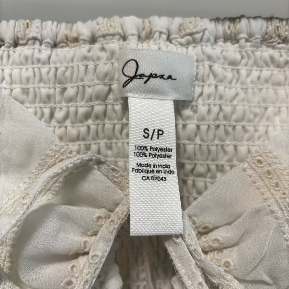 JAPNA White puffed sleeves crop top Size S - Picture 3 of 7
